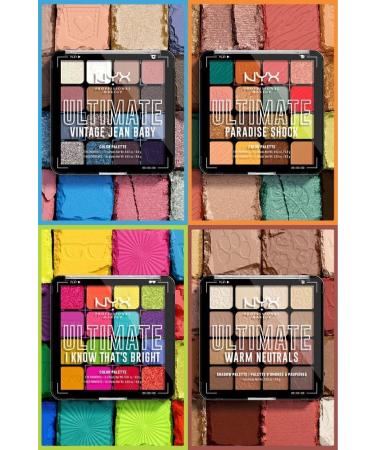 NYX Professional Makeup Ultimate Shadow Palette - Paradise Shock Eyeshadow Palette - Buy Online on GoSupps.com