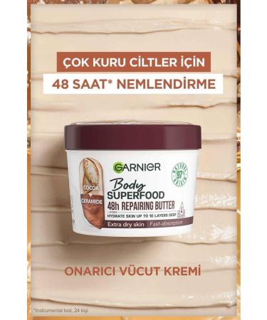 Garnier Body Superfood Repairing Body Cream Cocoa Ceramide 380ml - Buy Online on GoSupps.com