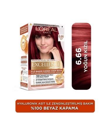 L'Oreal Paris Excellence Intense Hair Dye 6.66 Intense Red