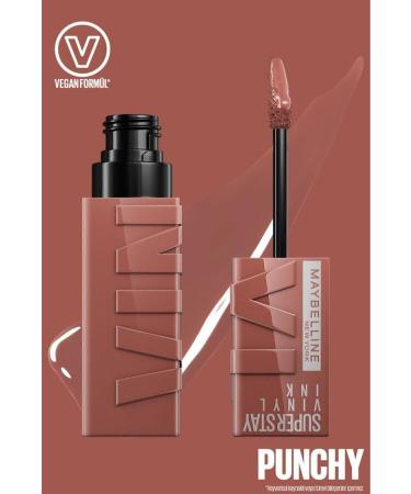 Maybelline New York Super Stay Vinyl Ink Long-Lasting Nude Liquid Glossy Lipstick 120 Punchy - Buy Online on GoSupps.com