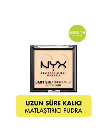 NYX Professional Makeup Can't Stop Won't Stop Mattifying Powder- Fair