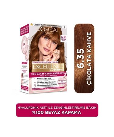 L'Oreal Paris Excellence Creme Hair Dye 6.35 Chocolate Brown