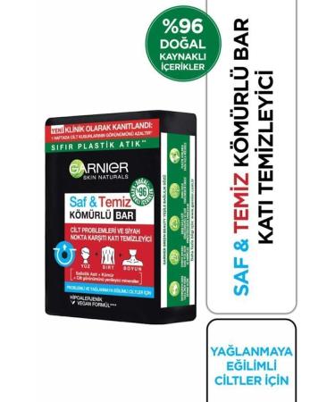 Garnier Pure & Clean Anti-Blackhead Charcoal Bar