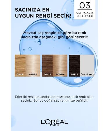 L'Oreal Paris Excellence Creme Hair Dye - 03 Ultra Light Ash Blonde - Buy Online on GoSupps.com