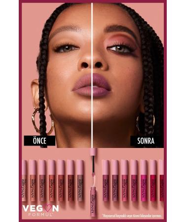 NYX Professional Makeup Likit Mat Ruj - Lip Lingerie Xxl Matte Liquid Lipstick Pushd Up - Buy Online on GoSupps.com