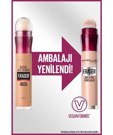 Maybelline New York Concealer - Instant Age Eraser Concealer 121 Light Honey 3600531561291 - Buy Online on GoSupps.com