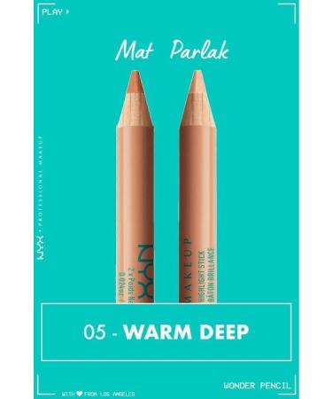 NYX Professional Makeup Wonder Pencil Double-Sided Highlighter & Concealer Pencil - Warm Deep - Buy Online on GoSupps.com