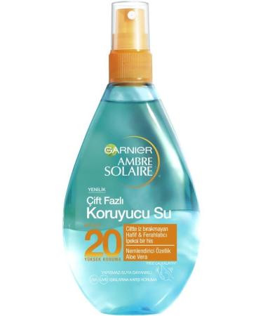 Garnier Ambre Solaire Dual Phase Sun Protection Water GKF20 150ML - Buy Online on GoSupps.com