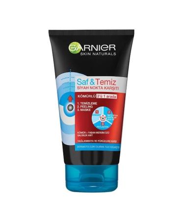 Garnier Pure & Clean Anti-Blackhead Charcoal 3 in 1 50 ml