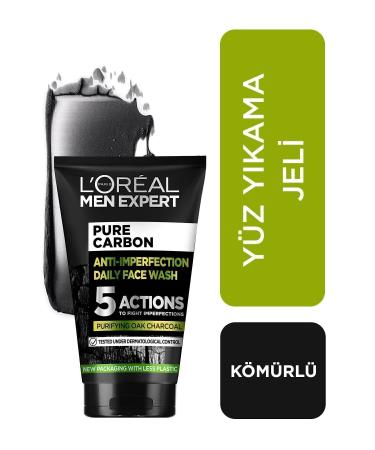 L'Oreal Paris Men Expert Pure Charcoal Face Wash Gel Fighting Against Skin Problems 100ml
