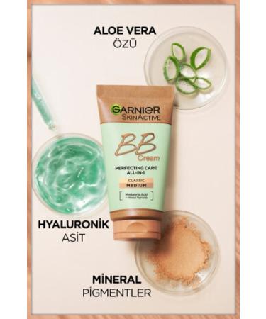 Garnier Bb Cream Miraculous Skin Perfector Medium Tone Spf 15 50 ml - Buy Online on GoSupps.com