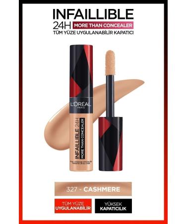 L'Oreal Paris Infaillible 32h Fresh Wear Vitamin C Foundation 125 & All-Around Concealer 327 Cashmere - Buy Online on GoSupps.com