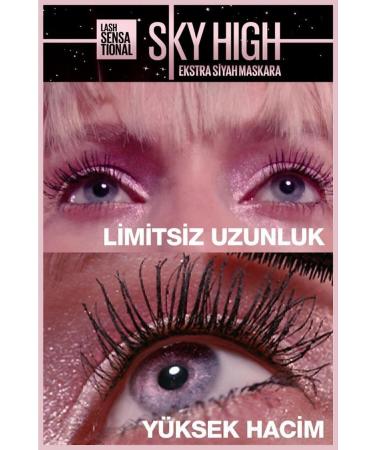 Maybelline New York Lash Sensational Sky High Cosmic Black Mascara & Instant Anti Age Eraser Concealer - 01 Light - Buy Online on GoSupps.com