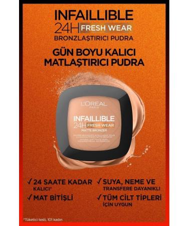 L'Oreal Paris L'or al Paris Infaillible 24h Fresh Wear Bronzing Powder - 300 Light Medium - Buy Online on GoSupps.com