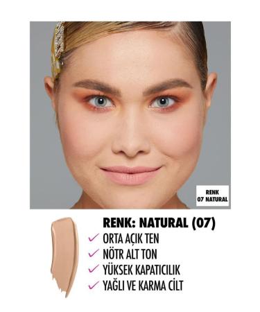 NYX Professional Makeup Foundation - Can't Stop Won't Stop Full Coverage Foundation 07 Natural 30 ml 800897157234 - Buy Online on GoSupps.com