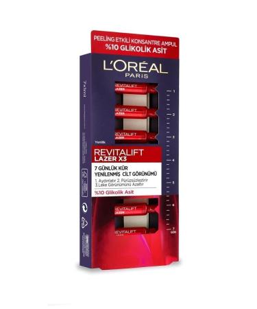 L'Oreal Paris Revitalift Laser 7 Day Cure Peeling Effect Ampoule - Buy Online on GoSupps.com