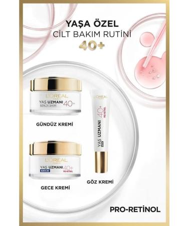 L'Oreal Paris L'or al Paris Age Expert 40+ Anti-Wrinkle Firming Night Cream 50ml - Buy Online on GoSupps.com