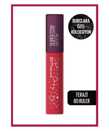Maybelline New York Super Stay Matte Ink Zodiac Liquid Matte Lipstick- 80 Ruler (LIBRA)