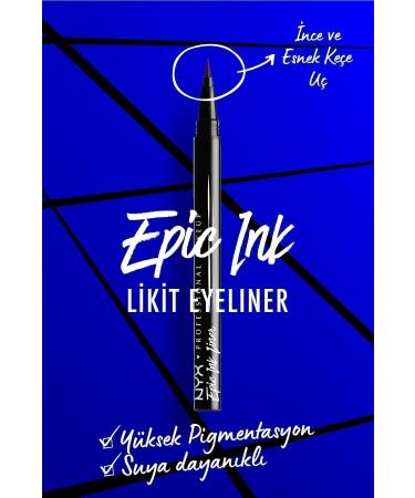 NYX Professional Makeup Brown Eyeliner - Epic Ink Liner Brown 800897177478 800897177478 - Buy Online on GoSupps.com