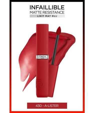 L'Oreal Paris Infaillible Matte Resistance Liquid Matte Lipstick - 430 A-Lister