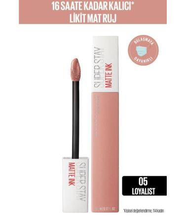 Maybelline New York Super Stay Matte Ink Likit Mat Ruj - 05 Loyalist - Nude