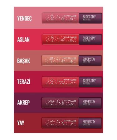 Maybelline New York Super Stay Matte Ink Zodiac Liquid Matte Lipstick - 115 Founder (YAY) - Buy Online on GoSupps.com