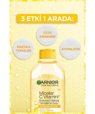 Garnier STD Micellar Vitamin C Flawless Make-Up Remover Water 400ml Classic - Buy Online on GoSupps.com