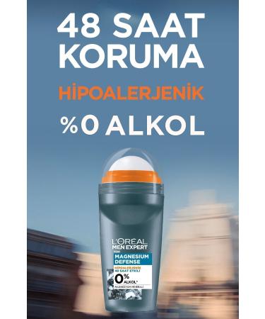 L'Oreal Paris Men Expert Magnesium Defense Roll On - Buy Online on GoSupps.com