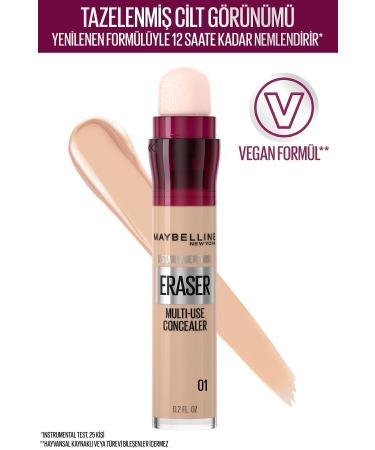 Maybelline New York Volum' Express Rocket Extra Black Mascara & Instant Anti Age Eraser Concealer - 01 Light - Buy Online on GoSupps.com