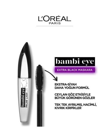 L'Oreal Paris Bambi Eye Extra Black Ceylan Eye Effect Mascara Extra Black 30178564 - Buy Online on GoSupps.com