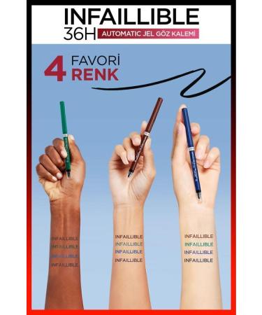 L'Oreal Paris Infaillable Automatic Gel Eyeliner - Emerald Green - Buy Online on GoSupps.com