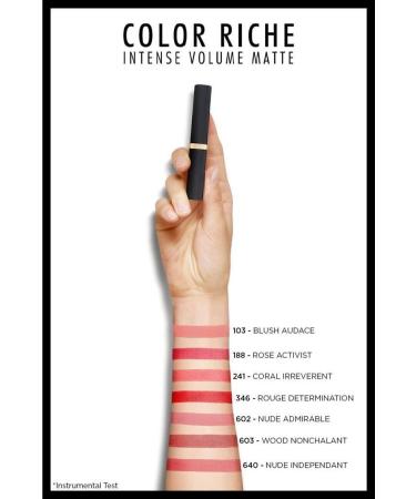 L'Oreal Paris Color Riche Intense Volume Matte Lipstick - 640 Nude Independant - Buy Online on GoSupps.com