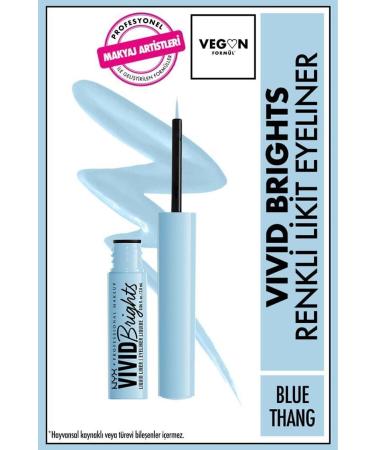 NYX Professional Makeup Vivid Brights Liquid Eyeliner - Blue Thang