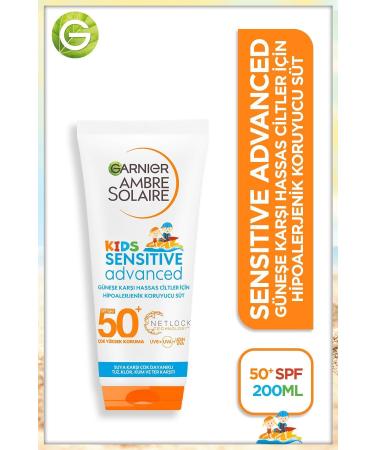 Garnier Ambre Solaire Sensitive Advanced Children's Cream Gkf50+ 200ml