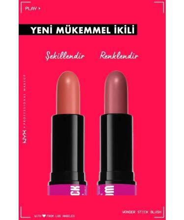 NYX Professional Makeup Wonder Stick Double-Ended Cream Blush Stick - Honey Orange And Rose - Buy Online on GoSupps.com