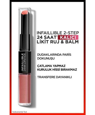 L'Oreal Paris Infaillible 2-step 24 Hour Liquid Lipstick & Balm - 312 Incessant Russet - Buy Online on GoSupps.com