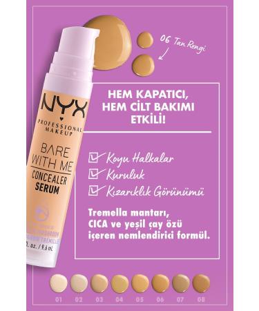 NYX Professional Makeup Bare With Me Concealer Serum 06 Tan - Buy Online on GoSupps.com