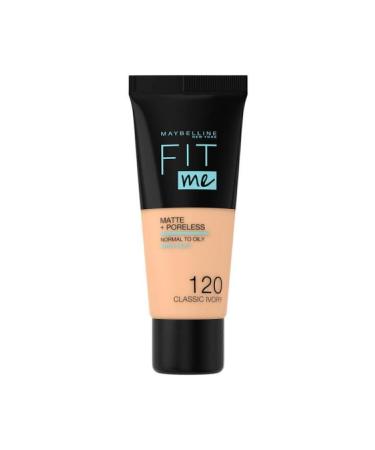 Maybelline New York Fit Me Matte+poreless Foundation - 120 Classic Ivory - Buy Online on GoSupps.com