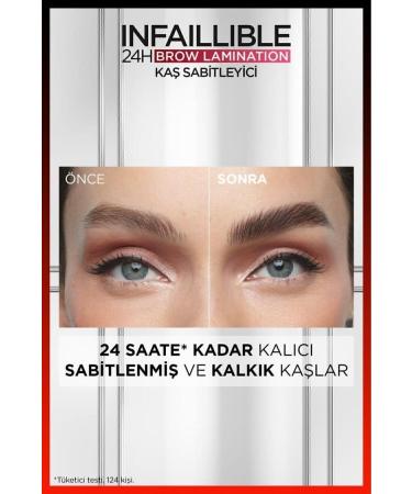L'Oreal Paris Infaillible 24H Brow Lamination Transparent Eyebrow Fixer - Buy Online on GoSupps.com