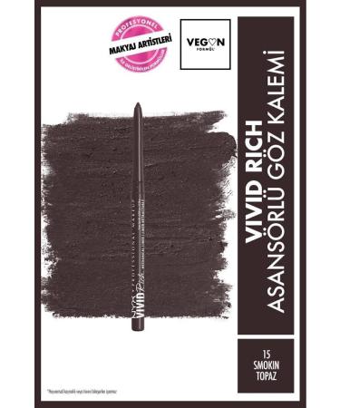 NYX Professional Makeup Vivid Rich Lift Eye Pencil - 15 Tuxedo Topaz