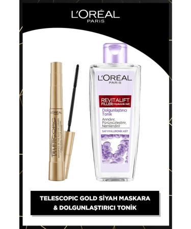 L'Oreal Paris Telescopic Mascara & Revitalift Filler Plumping Tonic 200ml