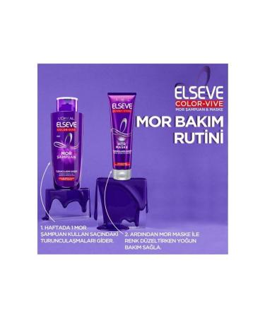 Elseve Color Protection Care Shampoo C48:c64n 450ml & Anti-Orange Purple Shampoo & Purple Mask - Buy Online on GoSupps.com