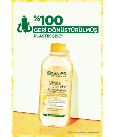 Garnier STD Micellar Vitamin C Flawless Make-Up Remover Water 400ml Classic - Buy Online on GoSupps.com