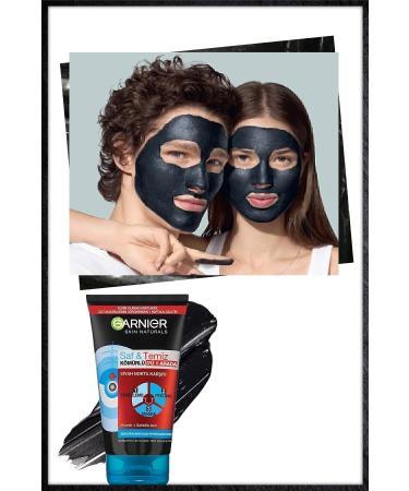 Garnier Pure & Clean Anti-Blackhead Charcoal 3 in 1 - Buy Online on GoSupps.com