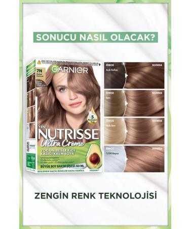 Garnier Nutrisse Intensive Nourishing Permanent Cream Hair Dye 7n Natural Blonde - Buy Online on GoSupps.com