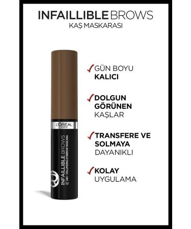 L'Oreal Paris Infaillible Brows Volumizing Eyebrow Mascara Brunette - Buy Online on GoSupps.com