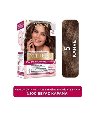 L'Oreal Paris L'or al Paris Excellence Creme Hair Dye - 5 Brown