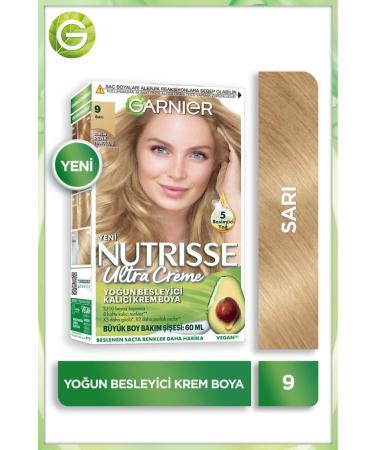 Garnier Nutrisse Intense Nourishing Permanent Cream Hair Dye 9 Blonde