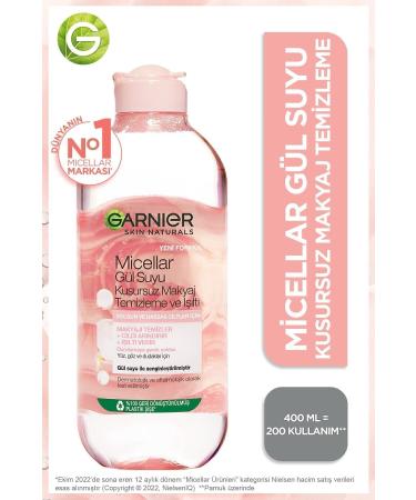Garnier Micellar Rose Water Flawless Make-Up Remover & Shine 400ml