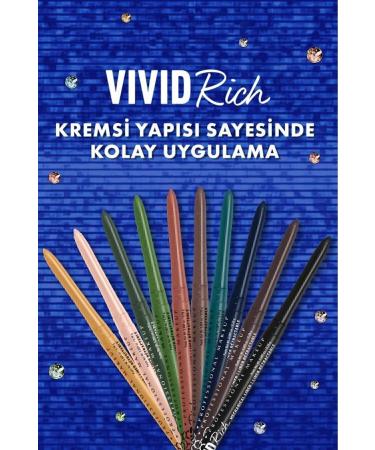 NYX Professional Makeup Vivid Rich Lift Eye Pencil - 16 Always Onyx - Buy Online on GoSupps.com